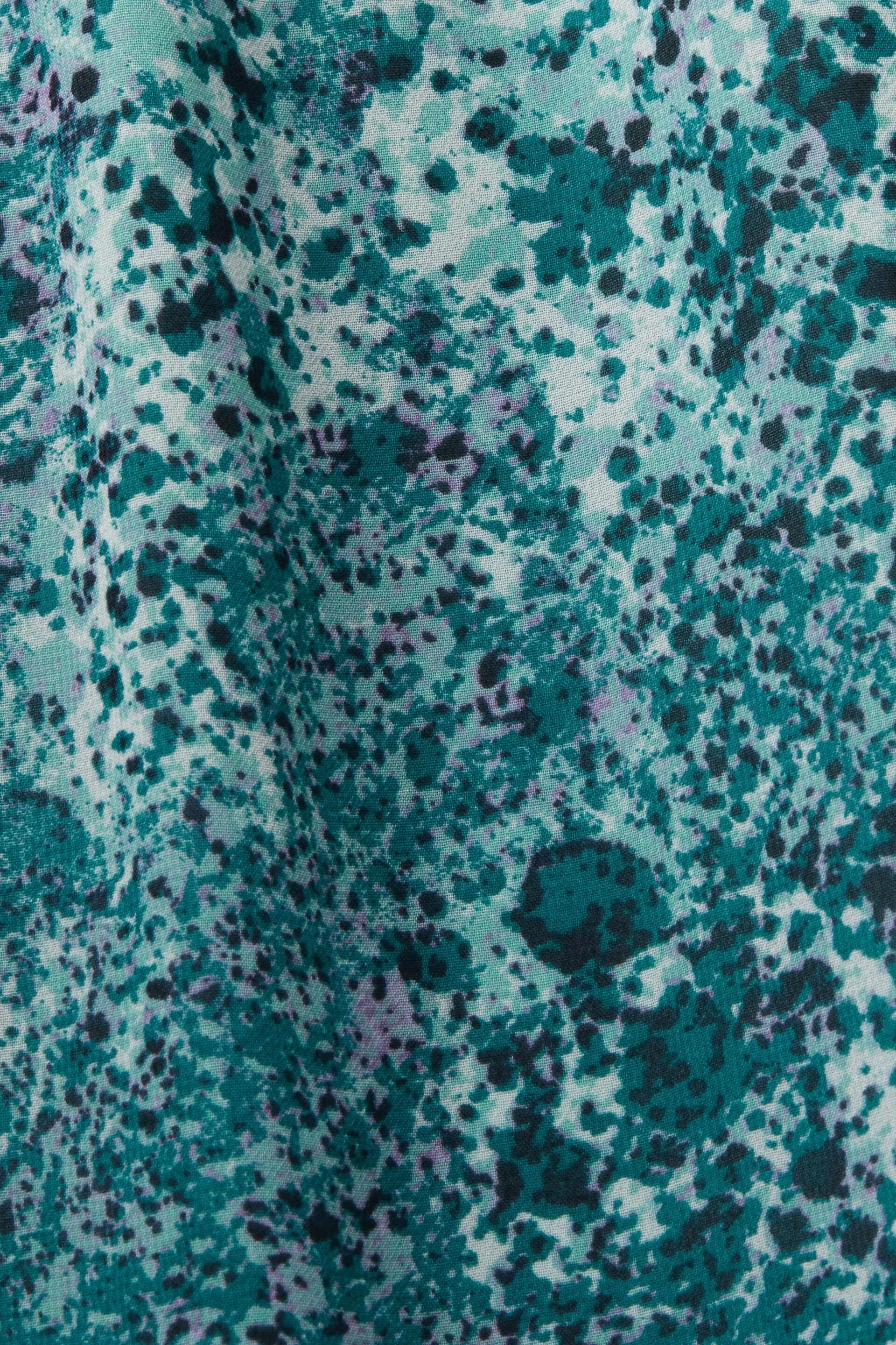 Abito mini in chiffon a fantasia