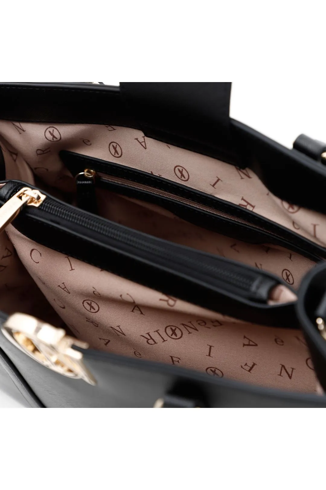 bauletto rigido con monogramma smaltato
