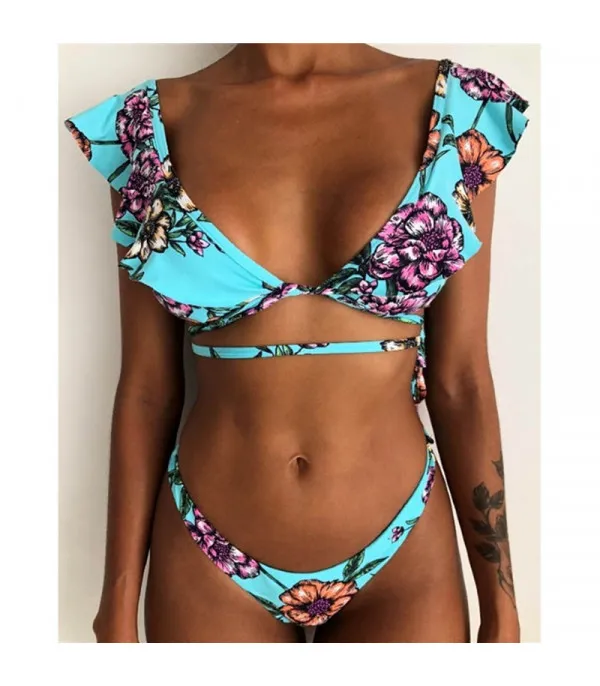 Bikini rouges ibiscus