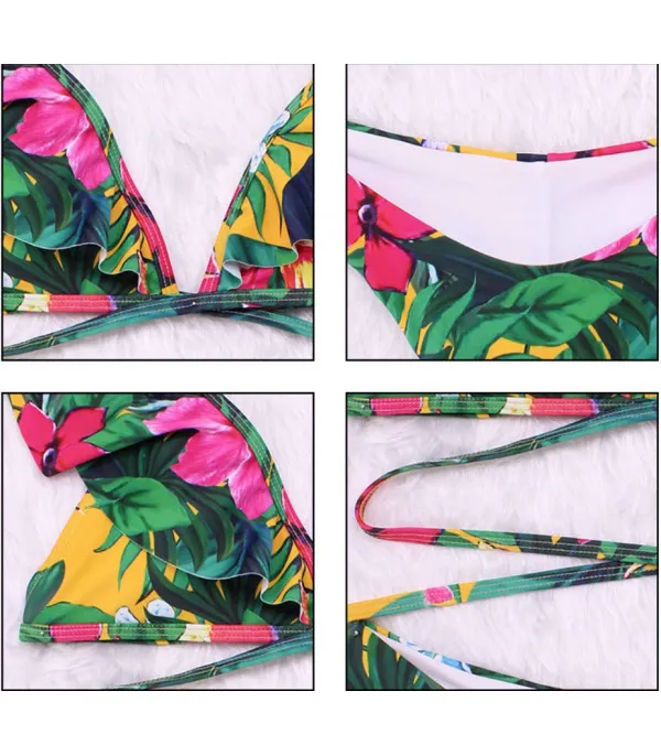 Bikini rouges ibiscus