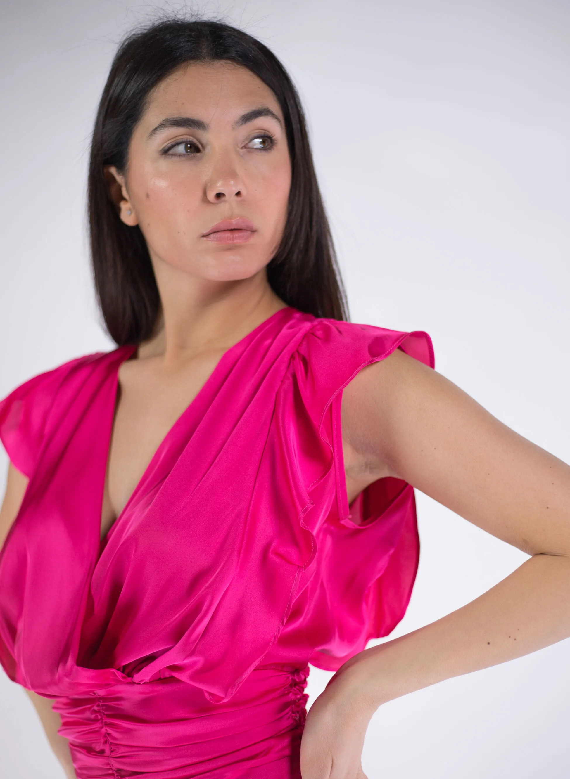 blusa con volant