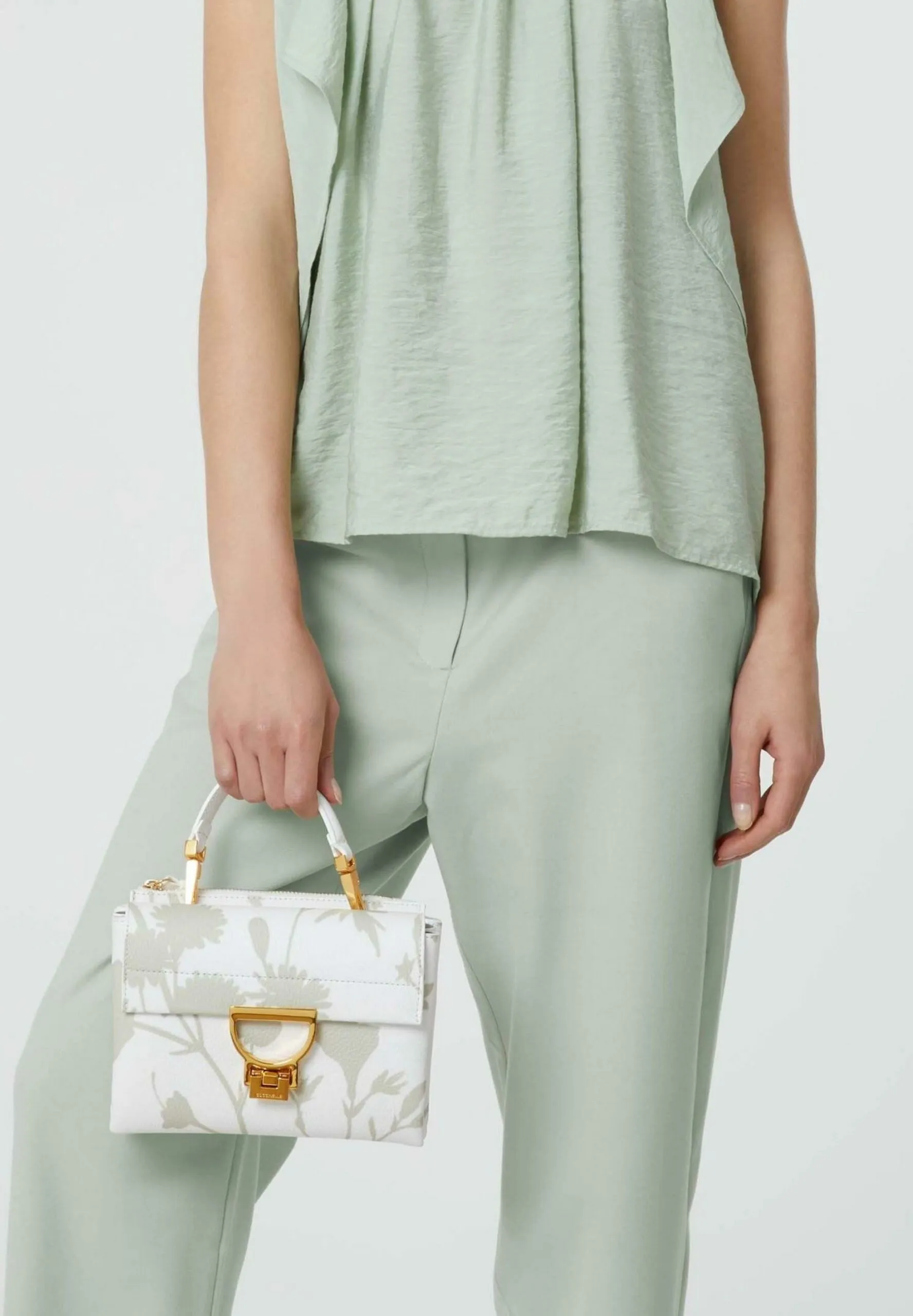 Borsa Coccinelle SHADOW PRINT Bianco