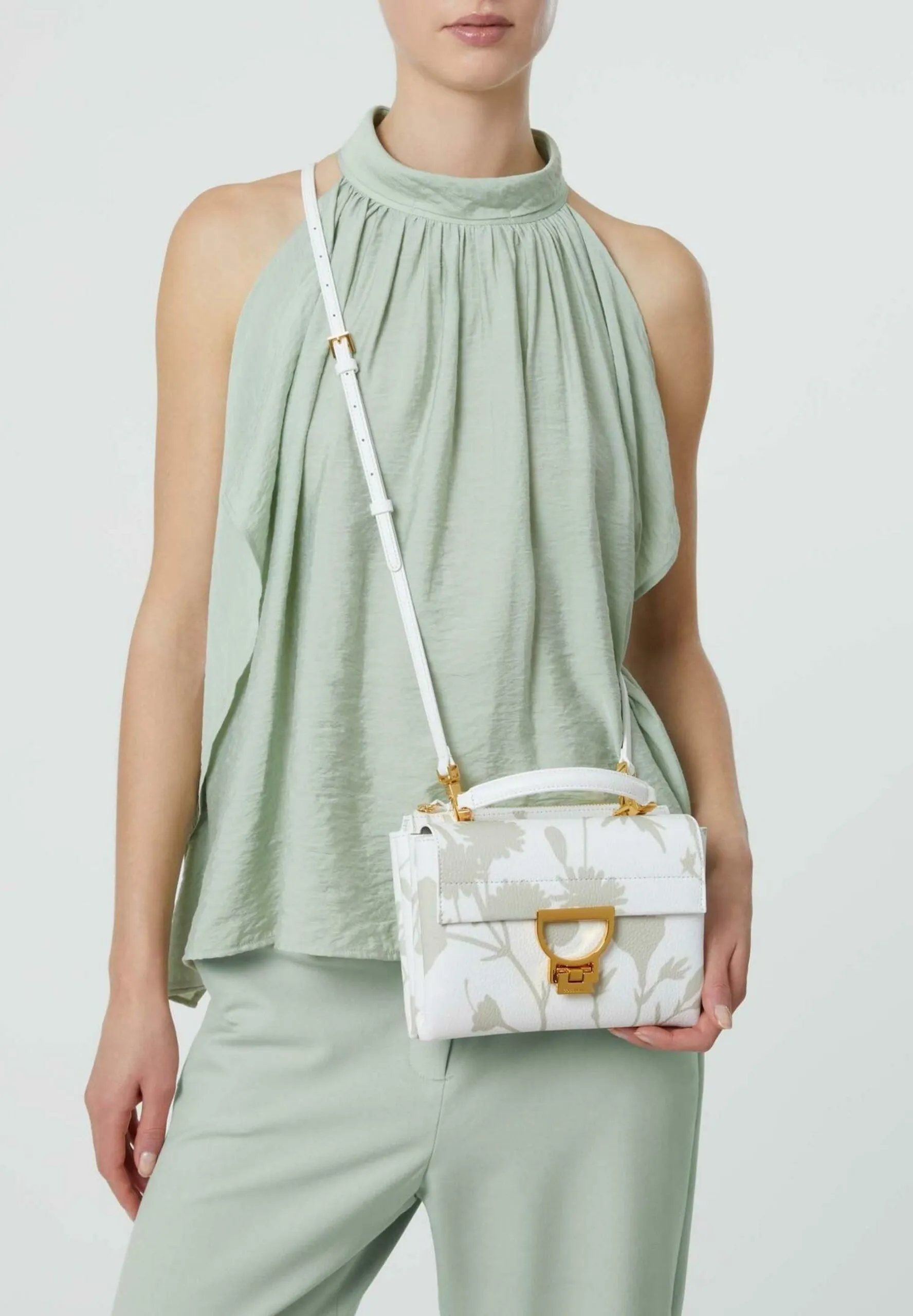 Borsa Coccinelle SHADOW PRINT Bianco