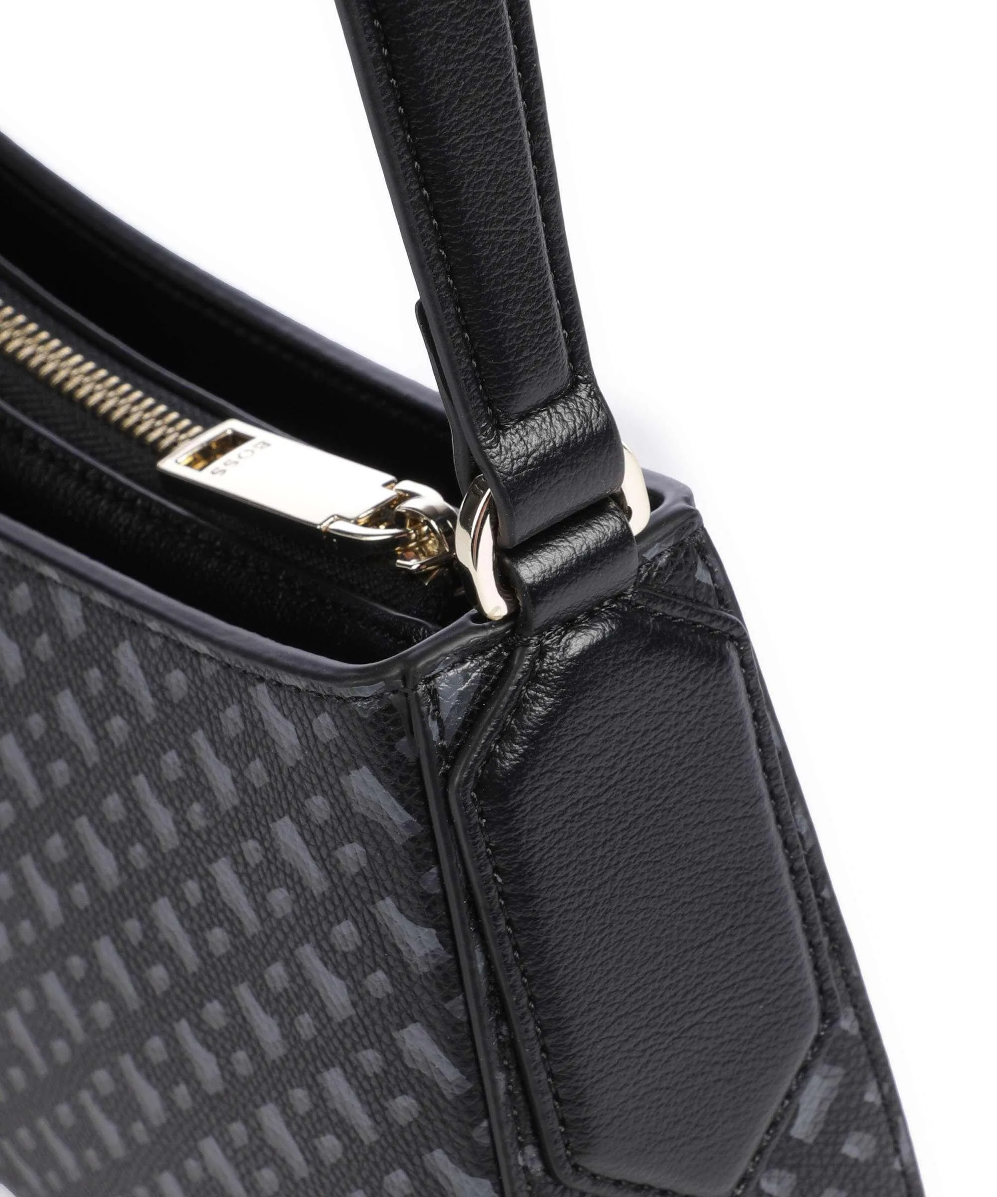  BOSS Liriel Borsa a spalla pelle sintetica nero  