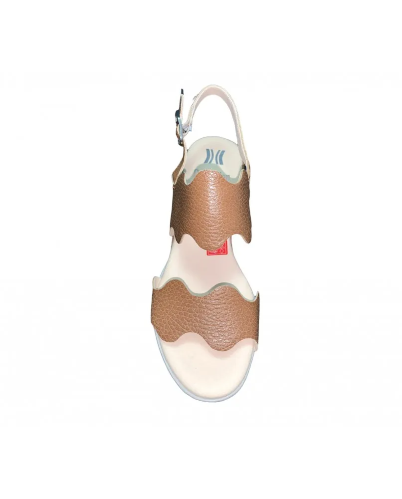 CALLAGHAN 29107 sandali donna scarpe zeppa cuoio pelle