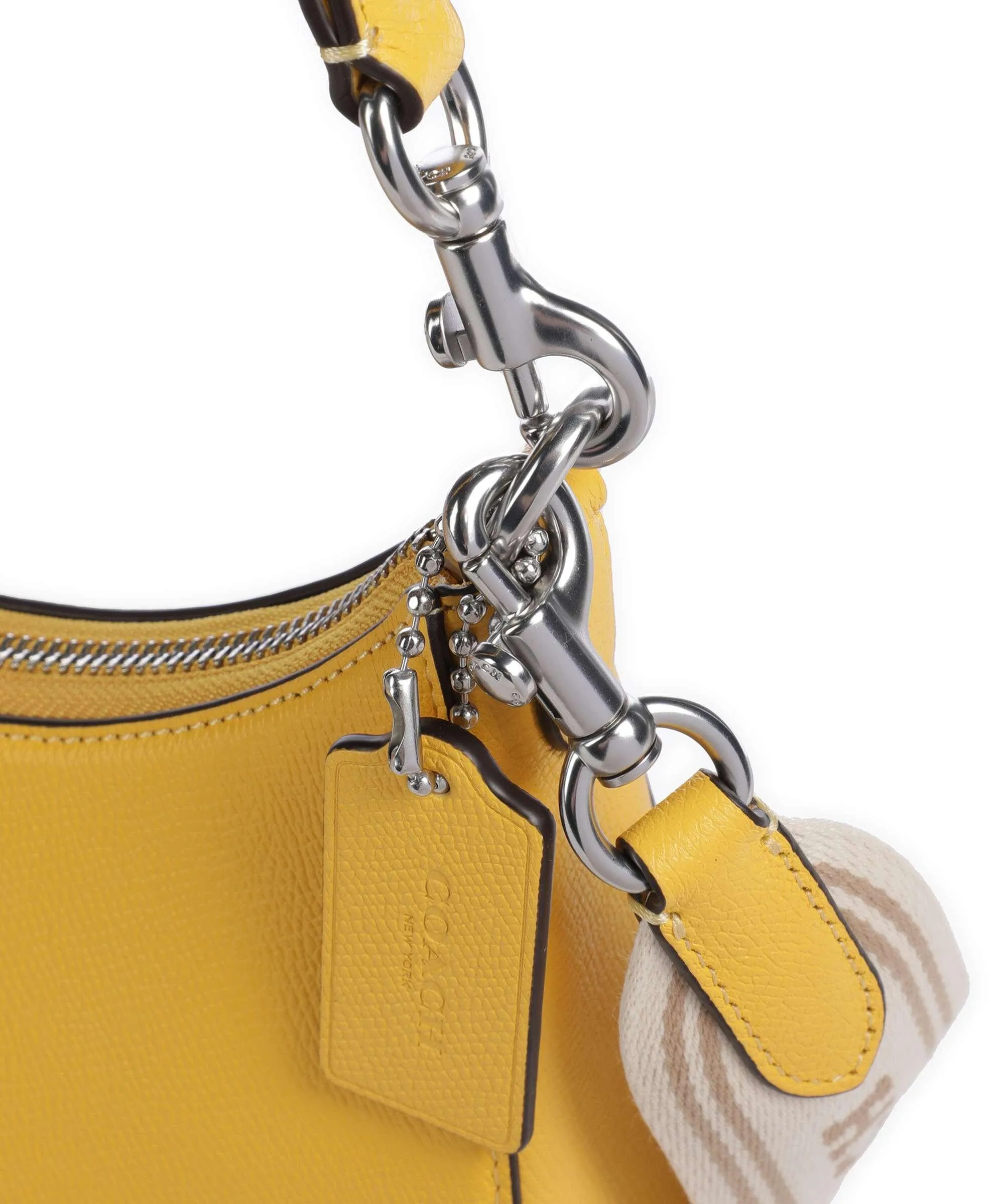  Coach Capsule Borsa a spalla pelle granulata giallo  