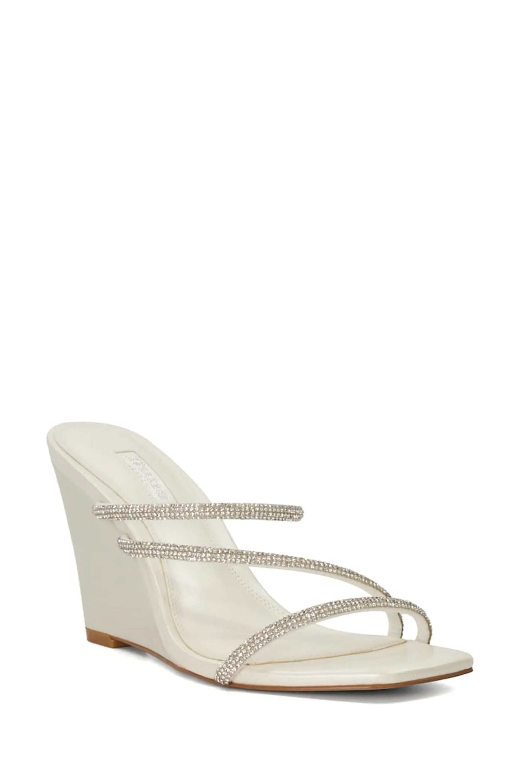 Dune London - Moonbeam - Scarpe da sposa con zeppa e strass
