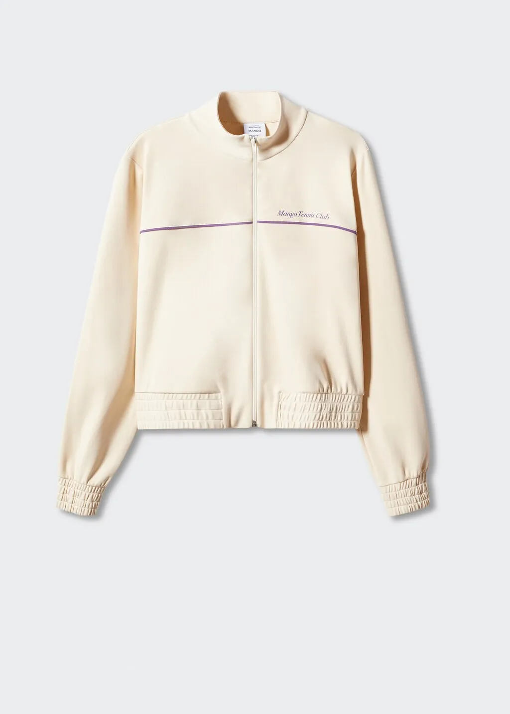 Felpa collo Perkins zip