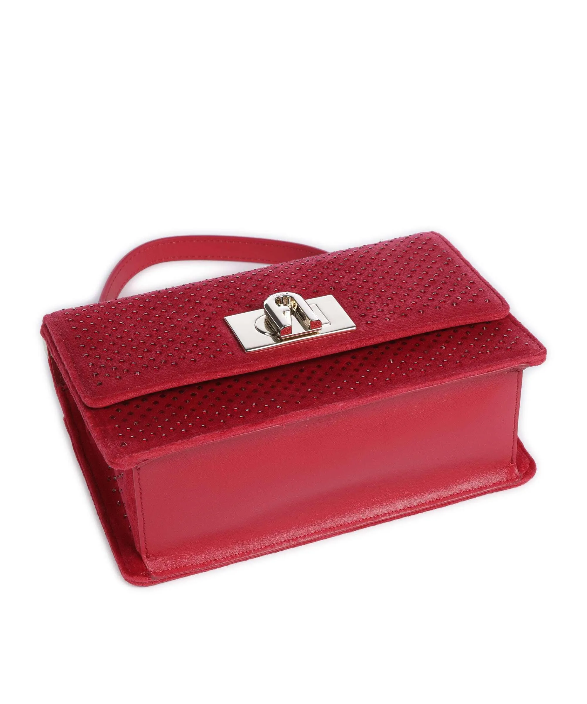  Furla 1927 Mini Borsa a spalla velluti rosso  