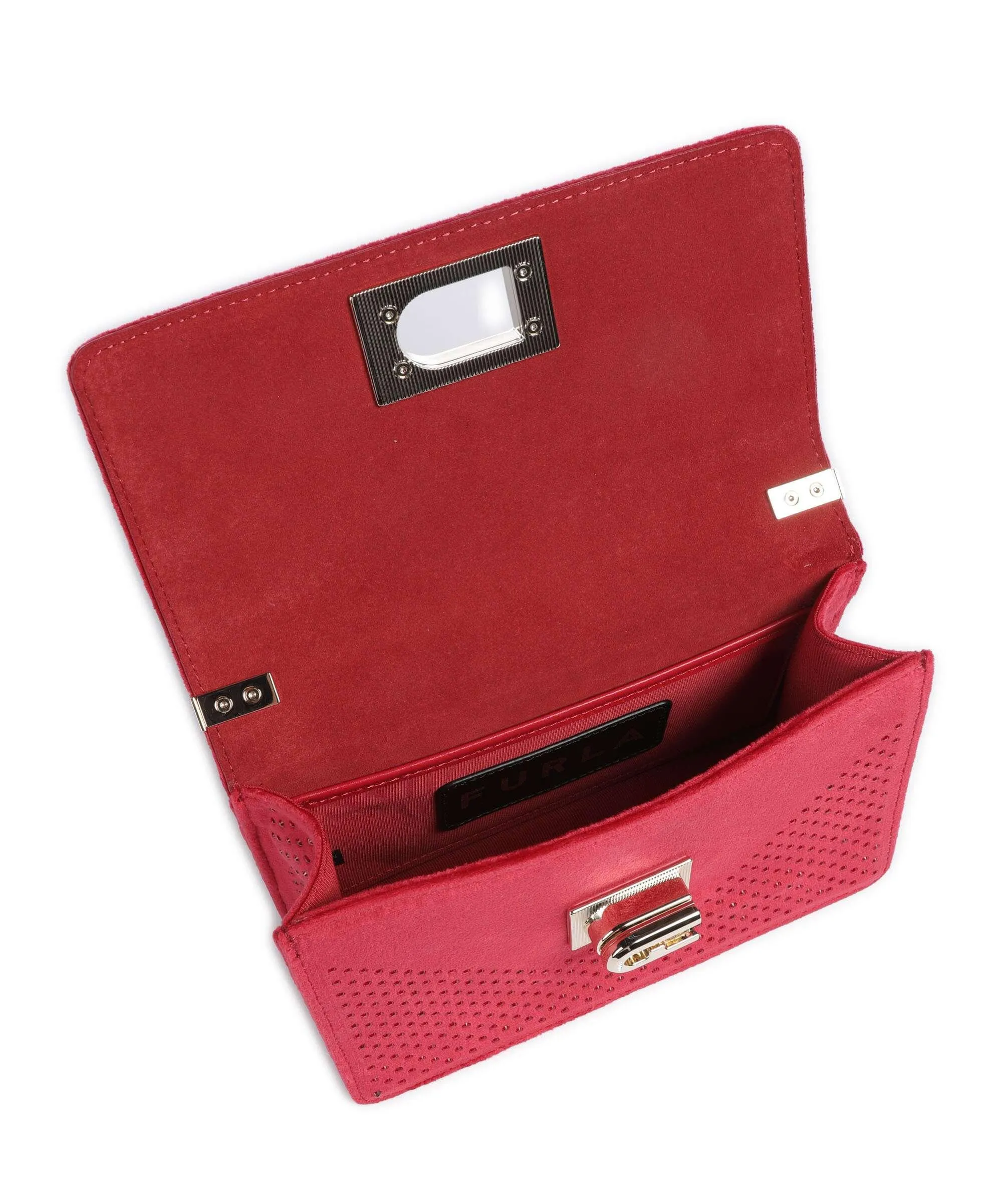  Furla 1927 Mini Borsa a spalla velluti rosso  