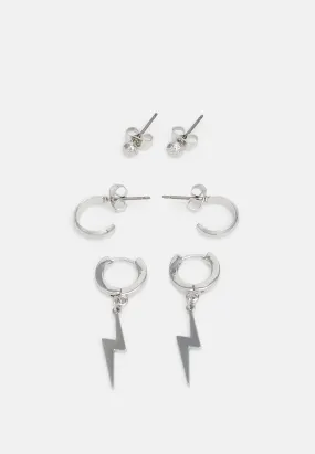 JACBATLY EARRING UNISEX 3-PACK - Orecchini