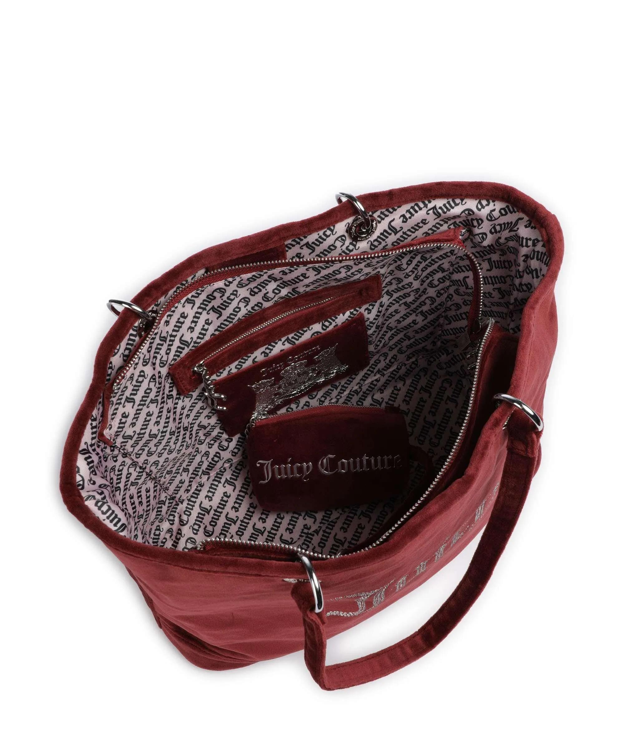  Juicy Couture Kimberly L Borsa shopper poliestere rosso scuro  