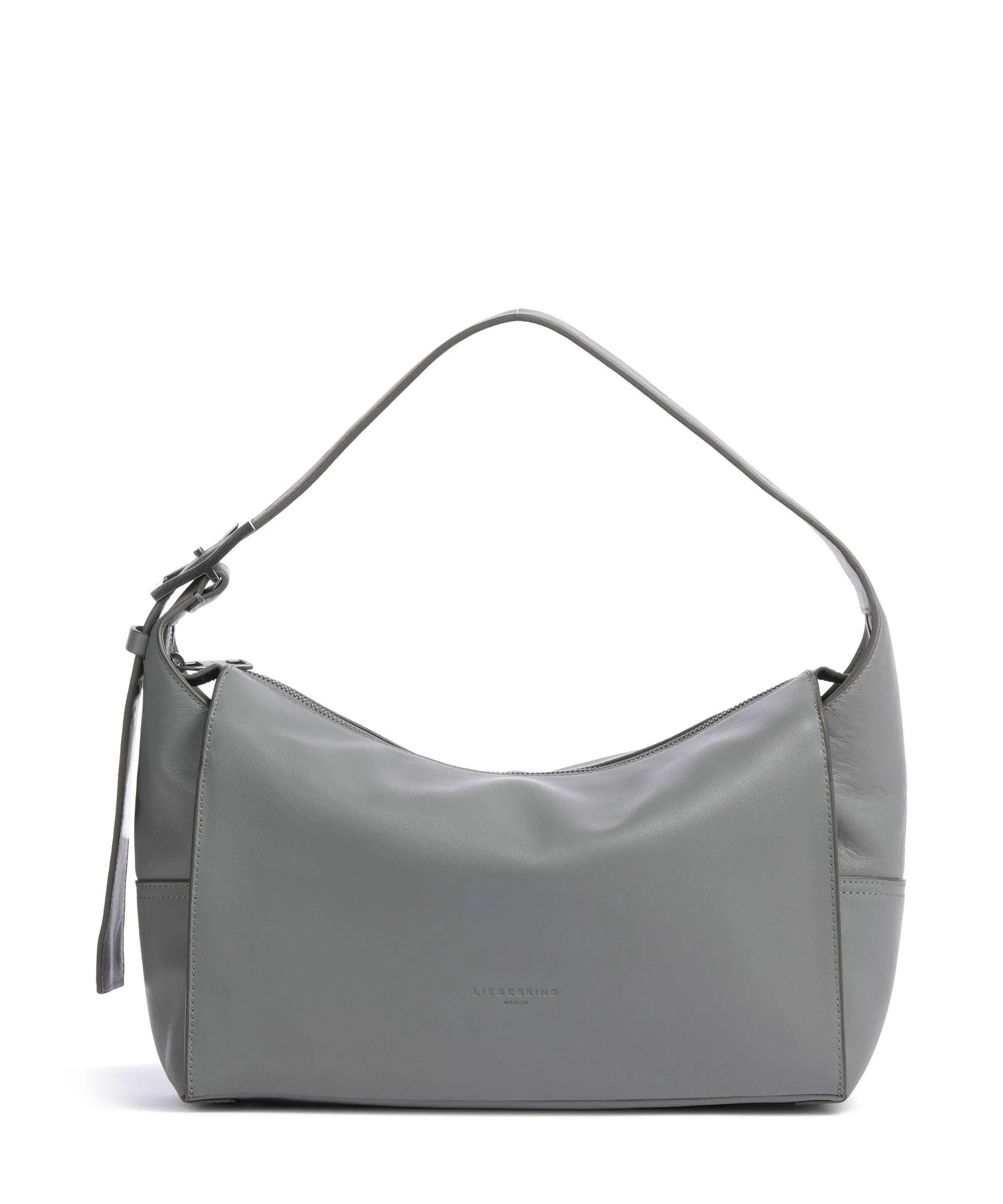  Liebeskind Lou Calf Optic M Borsa hobo pelle di vitello finemente grana grigio  