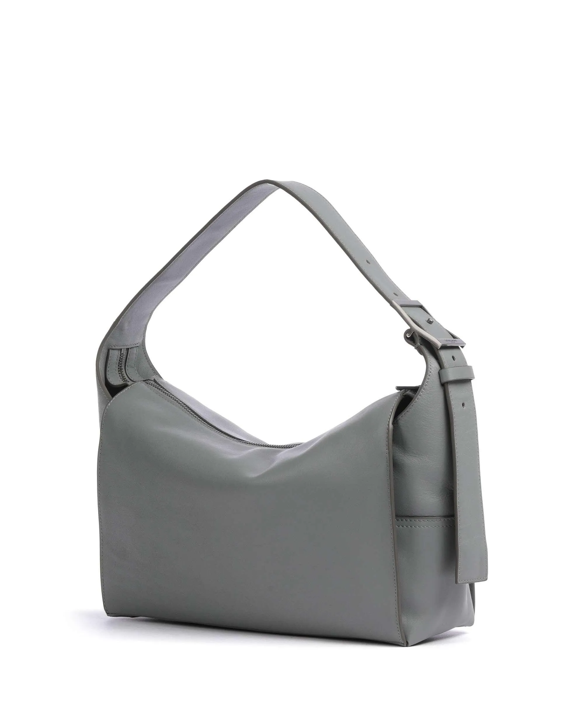  Liebeskind Lou Calf Optic M Borsa hobo pelle di vitello finemente grana grigio  