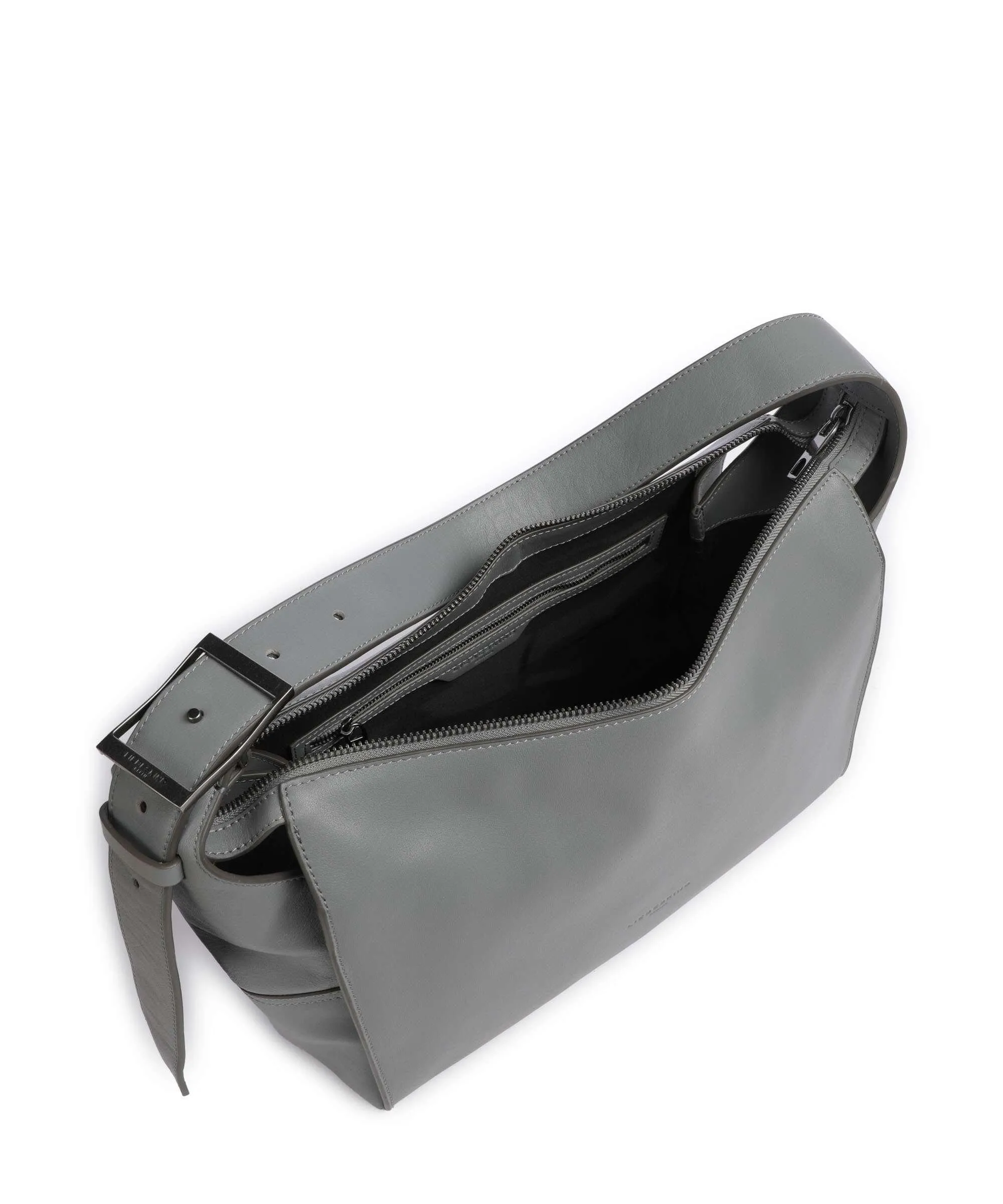  Liebeskind Lou Calf Optic M Borsa hobo pelle di vitello finemente grana grigio  