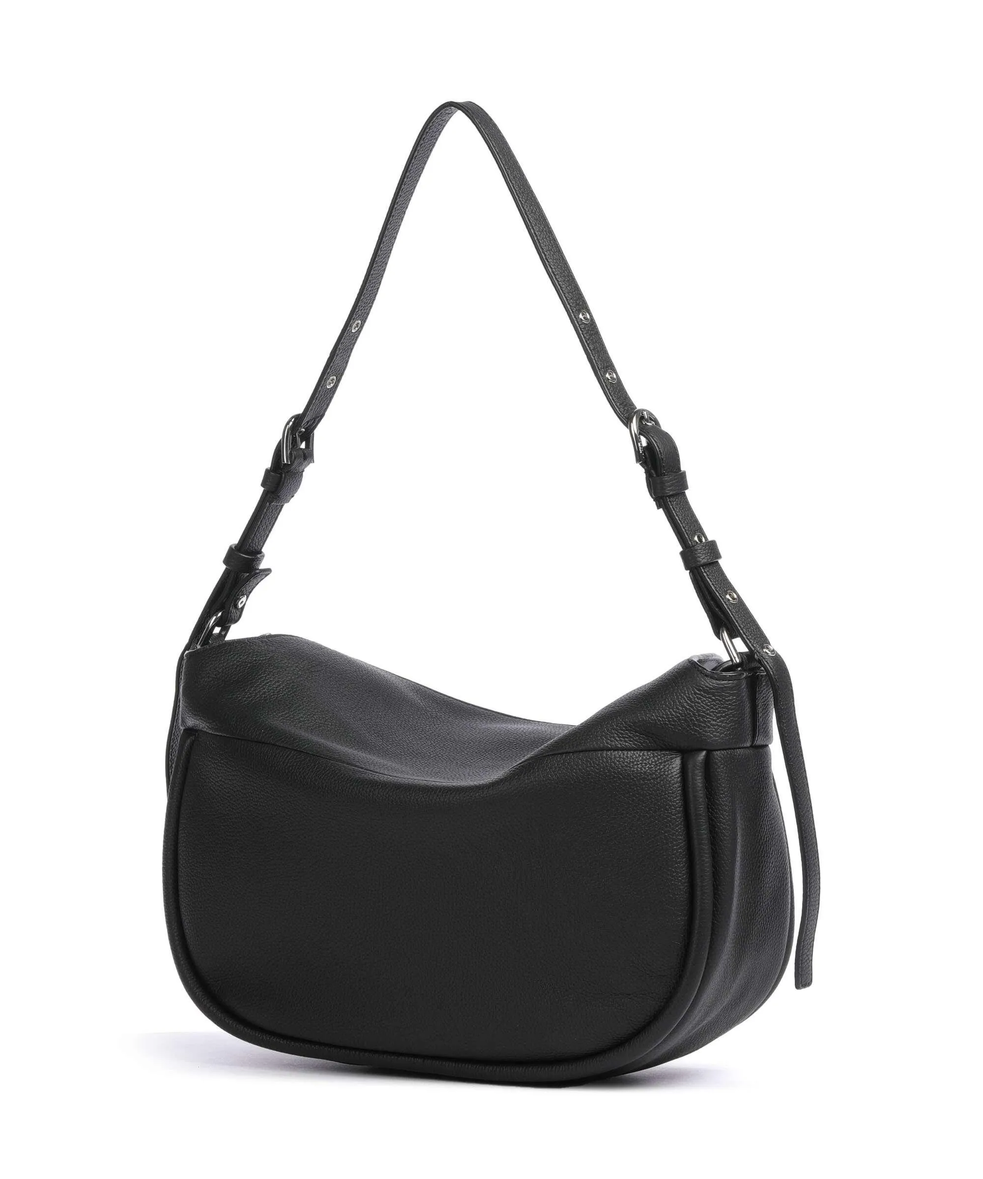  Liebeskind Small Pebble L Borsa a spalla pelle di vacchetta grana nero  