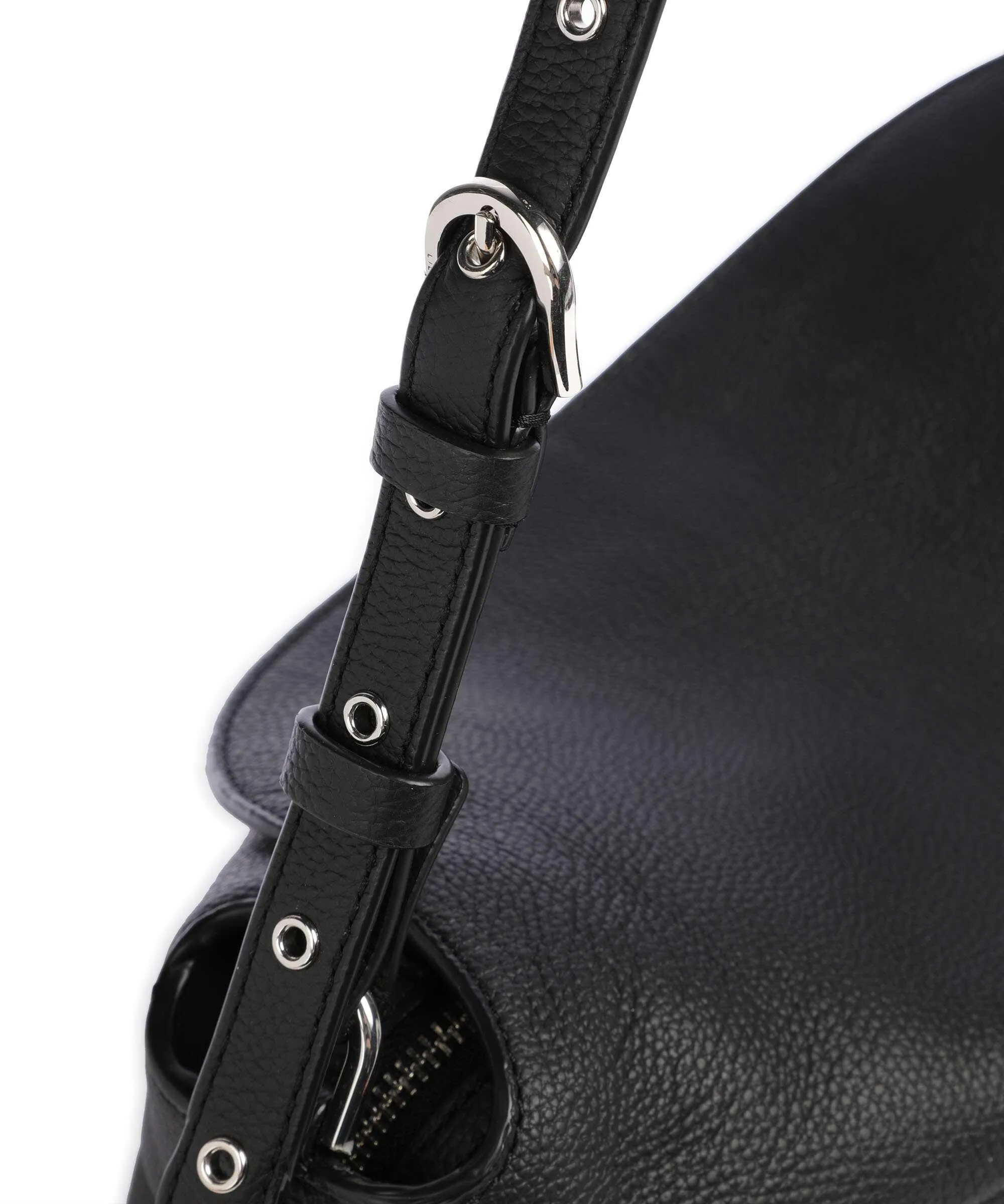 Liebeskind Small Pebble L Borsa a spalla pelle di vacchetta grana nero  