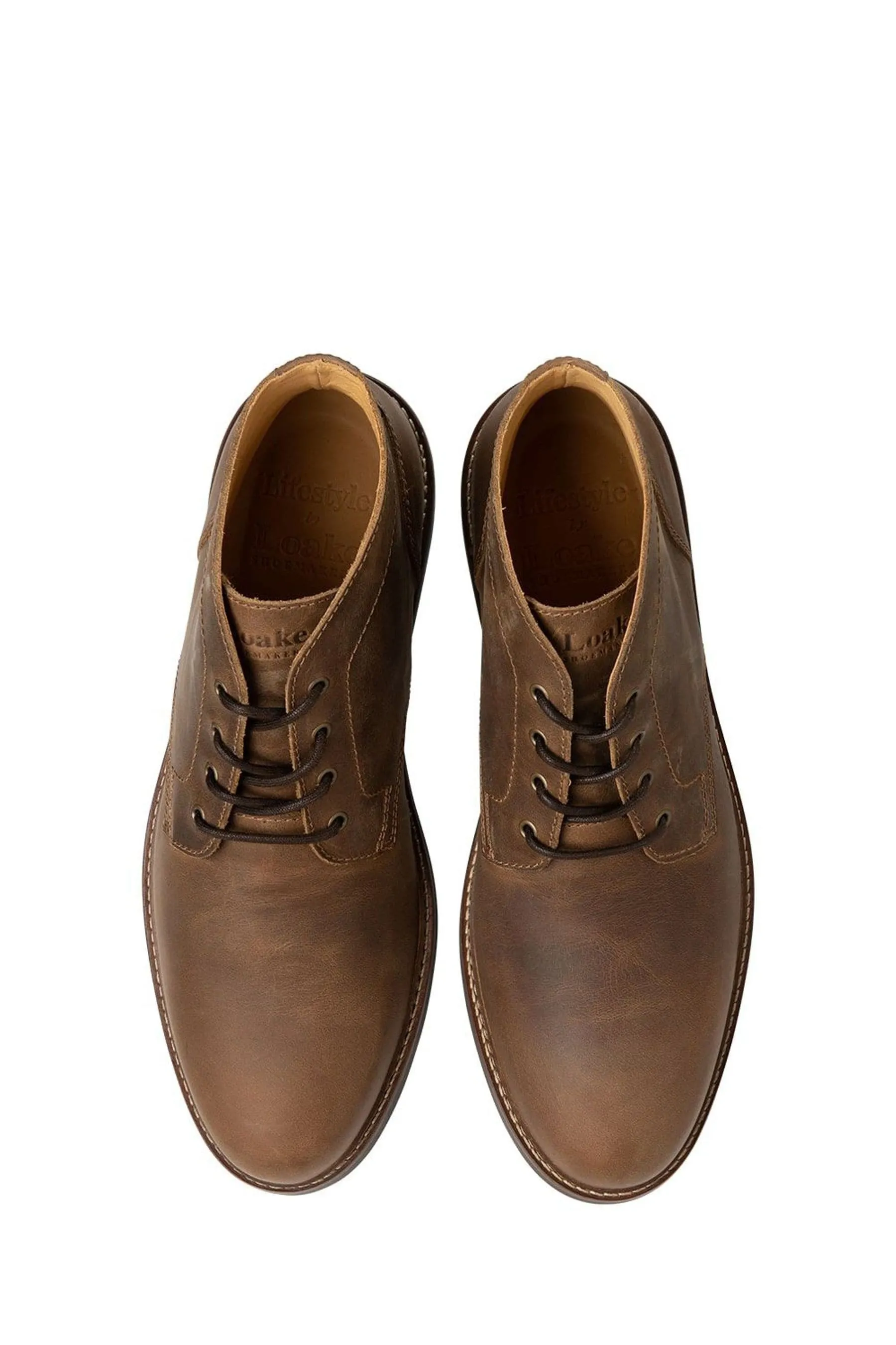 Loake - Gilbert - Stivali chukka in nabuk oleato