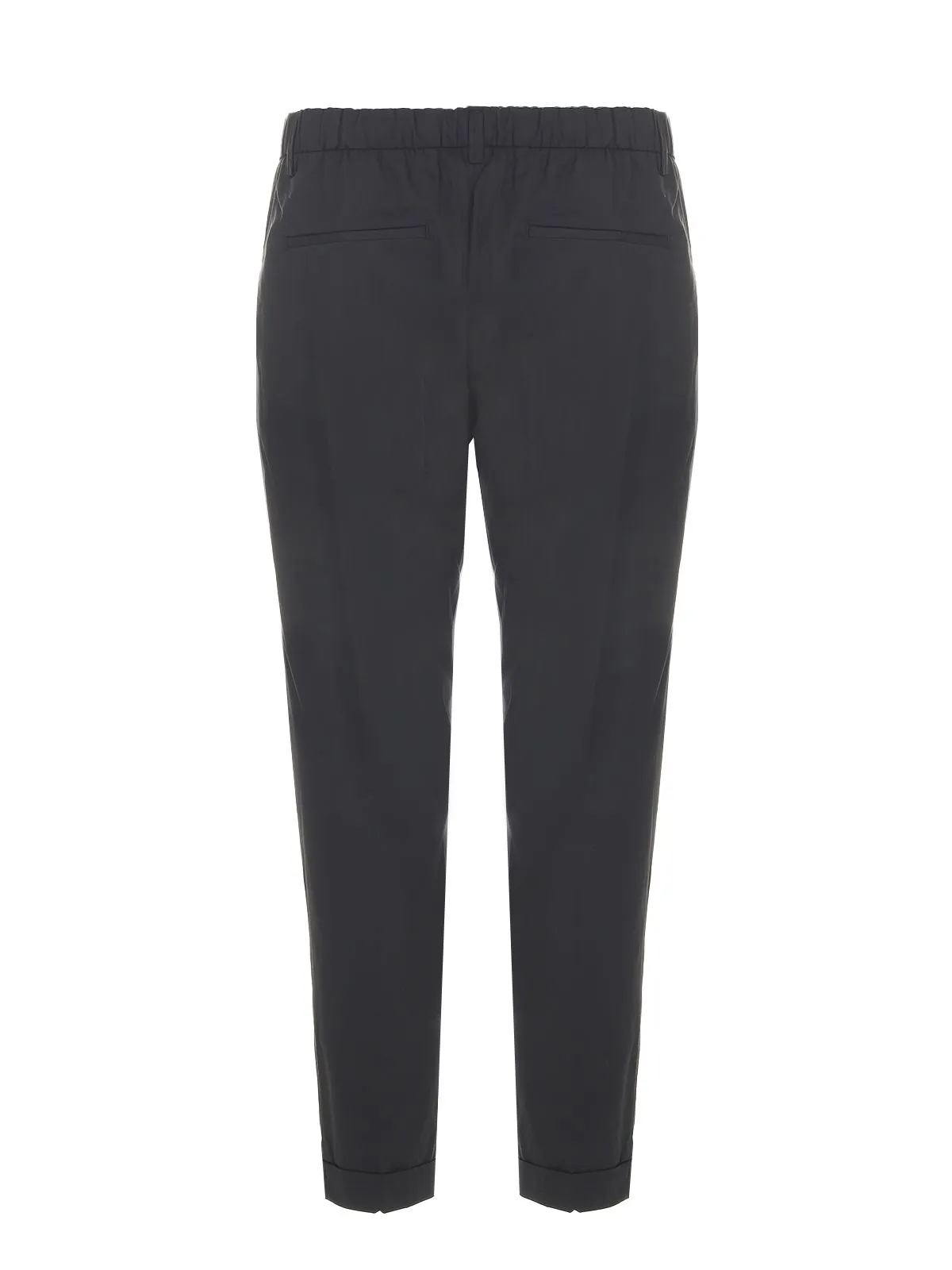 PANTALONE "MOLFETTA" NERO IN COTONE
