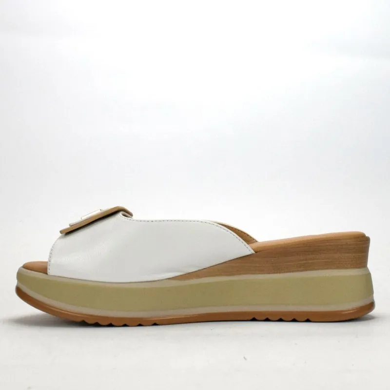 SANDALI MONOFASCIA CON ZEPPA DA DONNA SPACE MODA
