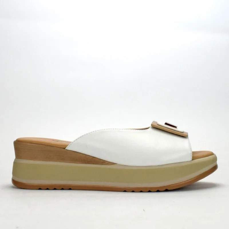 SANDALI MONOFASCIA CON ZEPPA DA DONNA SPACE MODA