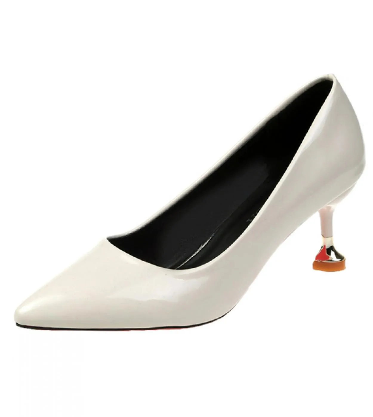 Scarpe da donna di vendita calde Décolleté con punta a punta Abito in pelle verniciata Rosso 6cm Scarpe con tacco alto Scarpe da