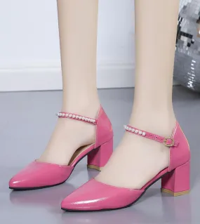 Scarpe da donna Scarpe con tacco basso Scarpe eleganti Sandali con cinturino alla caviglia Ol Scarpe da donna da ufficio Mary Ja